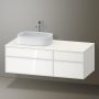 Duravit Zencha balos alsószekrény 130, fiókrendező nélkül, fehér üveg/matt fehér ZE4826064840000