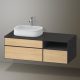 Duravit Zencha balos alsószekrény 130, tölgy fiókrendezővel, natúr tölgy/matt grafit ZE4828030800J00