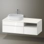 Duravit Zencha balos alsószekrény 130, fiókrendező nélkül, fehér üveg/matt fehér ZE4828064840000