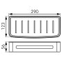 Ferro Emotion tüsfürdő tartó 290x123x56 mm, króm/fehér 65568.4