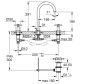 Grohe Atrio 3-lyukas króm mosdócsaptelep, M-es méret 20008003