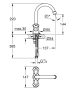 Grohe Costa L kétgombos mosdócsaptelep, láncos leeresztőszeleppel, króm 21337001