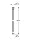 Grohe QuickFix VitalioFlex Metal Long-Life fém zuhanygégecső 2000 mm, megerősített kivitel, króm 22103000