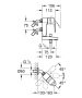 Grohe Eurostyle Cosmopolitan egykaros kádcsaptelep kádkifolyóval és zuhanyváltóval, króm 23302000