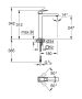 Grohe Eurocube egykaros mosdócsaptelep, XL-es méret, lefolyószelep nélkül, szálcsiszolt grafit 23406AL0