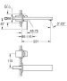 Grohe Eurocube 2-lyukas mosdócsaptelep M-es méret, szálcsiszolt grafit 23447AL0