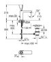 Grohe Eurocube Joy egykaros króm mosdócsaptelep M-es méret 23657000