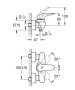 Grohe Eurostyle egykaros zuhanycsaptelep hőmérséklet korlátozóval, króm 23722003