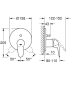 Grohe Eurostyle falsík alatti zuhanycsaptelep 24047003