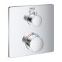 Grohe Grohtherm Square falsík alatti termosztátos zuhanycsaptelep, króm 24079000