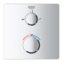 Grohe Grohtherm Square falsík alatti termosztátos kád csaptelep, króm 24080000