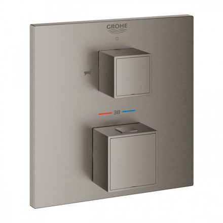 Grohe Grohtherm Cube termosztátos csaptelep, szálcsiszolt grafit 24155AL0