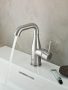 Grohe Essence egykaros mosdócsaptelep, L-es méret, elfordítható kifolyóval, rozsdamentes acél hatású 24174DC1