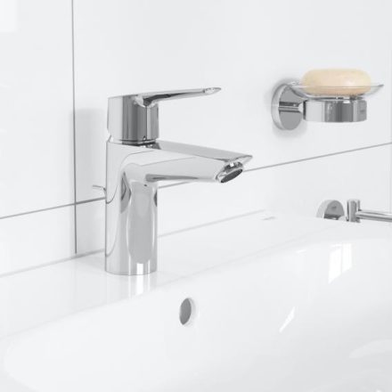 Grohe QuickFix Start egykaros mosdó csaptelep S méret, húzórudas lefolyógarnitúrával, króm 24209002