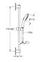 Grohe Tempesta 110 zuhanyszett 2 funkciós kézizuhannyal, 90 cm-es zuhanyrúd, króm 26163003