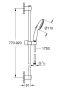 Grohe Tempesta 110 zuhanyszett 2 funkciós kézizuhannyal, 90 cm-es zuhanyrúd, matt fekete 261632433