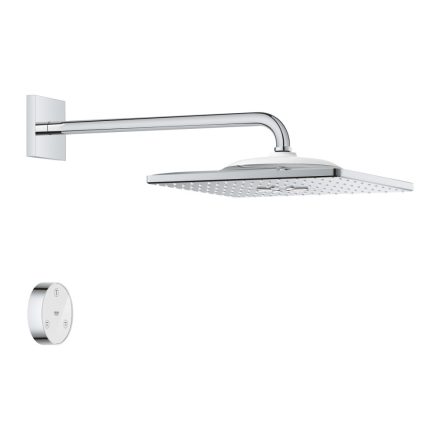 Grohe Rainshower SmartConnect 310 Cube 2 funkciós fejzuhany zuhanykarral, vezeték nélküli távirányítóval, króm 26642000