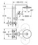 Grohe QuickFix Vitalio Start 250 termosztátos zuhanyrendszer, matt fekete 266772430