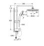 Grohe Vitalio Start System 250 Flex zuhanyrendszer diverterrel, matt fekete 266802431