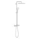 Grohe Tempesta Cosmopolitan System 250 Cube falra szerelhető termosztátos zuhanyrendszer, króm 26689001