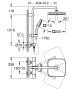 Grohe Tempesta Cosmopolitan System 250 Cube falra szerelhető termosztátos zuhanyrendszer, króm 26689001