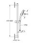 Grohe Tempesta Cube 110 sines zuhanyszett 2 funkciós kézizuhannyal, króm 26748003