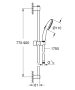 Grohe Tempesta 110 sines zuhanyszett 3 funkciós kézizuhannyal, króm 26771003