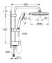 Grohe Tempesta System 250 zuhanyrendszer diverterrel, matt fekete 269792431