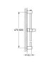 Grohe Tempesta zuhanyrúd zuhanytartóval 600 mm, matt fekete 275232431