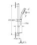 Grohe Tempesta Cube 110 sines zuhanyszett 3 funkciós kézizuhannyal, polccal, króm 27929003