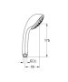 Grohe Relexa 100 Five kézizuhany 28796000