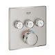 Grohe Grohtherm SmartControl termosztátos színkészlet 3 fogyasztóhoz, rozsdametes acél hatású 29126DC0