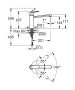 Grohe Eurosmart Cosmopolitan egykaros konyhai csaptelep elfordítható kifolyóval, rozsdamentes acél hatású 30193DC0