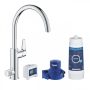 Grohe Blue Pure BauCurve vízszűrős mosogatócsaptelep alapcsomag 30385000