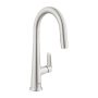 Grohe QuickFix Veletto egykaros konyhai csaptelep, kihúzható zuhanyfejjel, rozsdamentes acél hatású 30419DC0