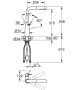 Grohe Essence egykaros konyhai csaptelep kihúzható zuhanyfejjel, arany 30504GL0