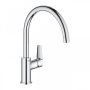 Grohe QuickFix Start Edge egykaros konyhai csaptelep magas kifolyóval, króm 30529001