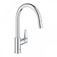 Grohe QuickFix Start Curve egykaros konyhai csaptelep magas kifolyóval kihúzható fejjel, króm 30562000