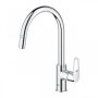 Grohe QuickFix Start Flow egykaros konyhai csaptelep kihúzható fejjel, króm 30569000