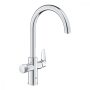 Grohe Blue Pure BauCurve konyhai csaptelep kevert és szűrt vízhez, króm 30580000