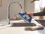 Grohe QuickFix Blue Pure StartCurve konyhai csaptelep kezdőkészlet aktív szénszűrővel, króm 30593000