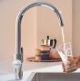 Grohe QuickFix Blue Pure StartCurve konyhai csaptelep kezdőkészlet aktív szénszűrővel, króm 30593000