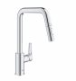 Grohe QuickFix Start konyhai csaptelep elforgatható kifolyóval és kihúzható zuhanyfejjel, króm 30631000