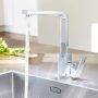 Grohe Eurocube egykaros konyhai csaptelep elfordítható kifolyóval, króm 31255000