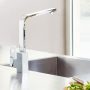 Grohe Eurocube egykaros konyhai csaptelep elfordítható kifolyóval, króm 31255000