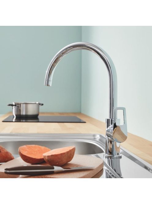 Смеситель для кухни мойки grohe bauloop 31368001 хром