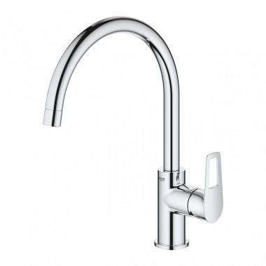 Смеситель для кухни мойки grohe bauloop 31368001 хром