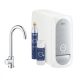 Grohe Blue Home C kifolyós kezdőkészlet Mono csapteleppel, hűtőegységgel, króm 31498001