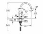 Grohe Start Flow egykaros mosogató csaptelep elfordítható kifolyóval, króm 31555001