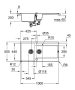 Grohe K500 Felülről beépíthető kompozit mosogatótálca csepegtetővel 1000x500 mm, gránit fekete 31646AP0